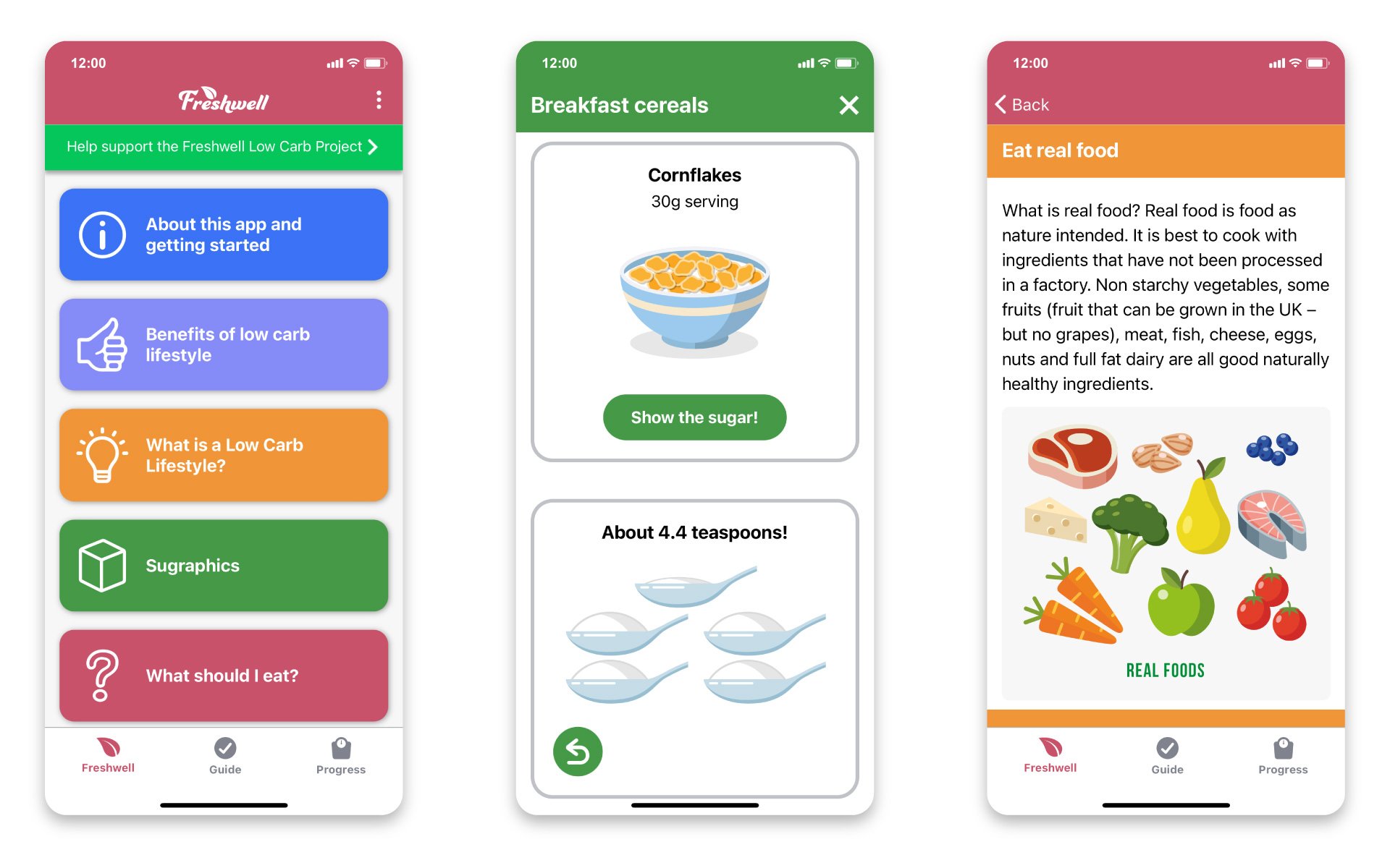 Freshwell low carb project app