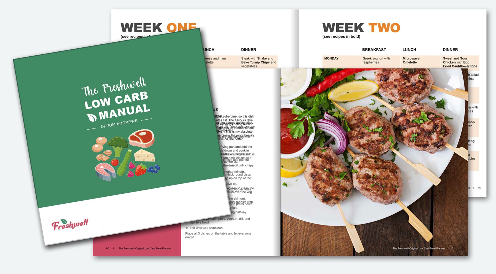 Freshwell low carb project meal planner