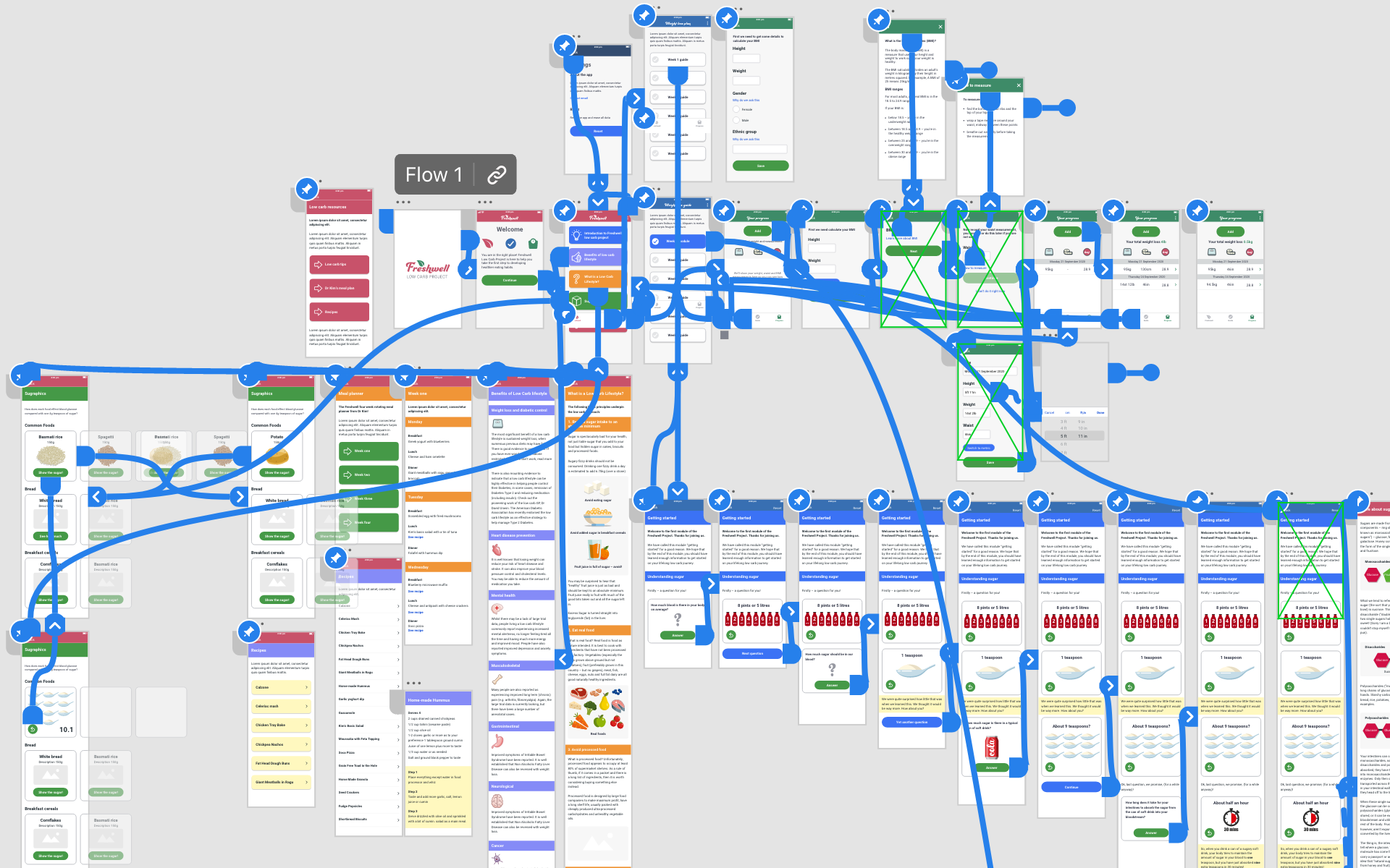 Prototyping the freshwell app