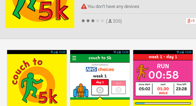 Couch to 5k Android is go